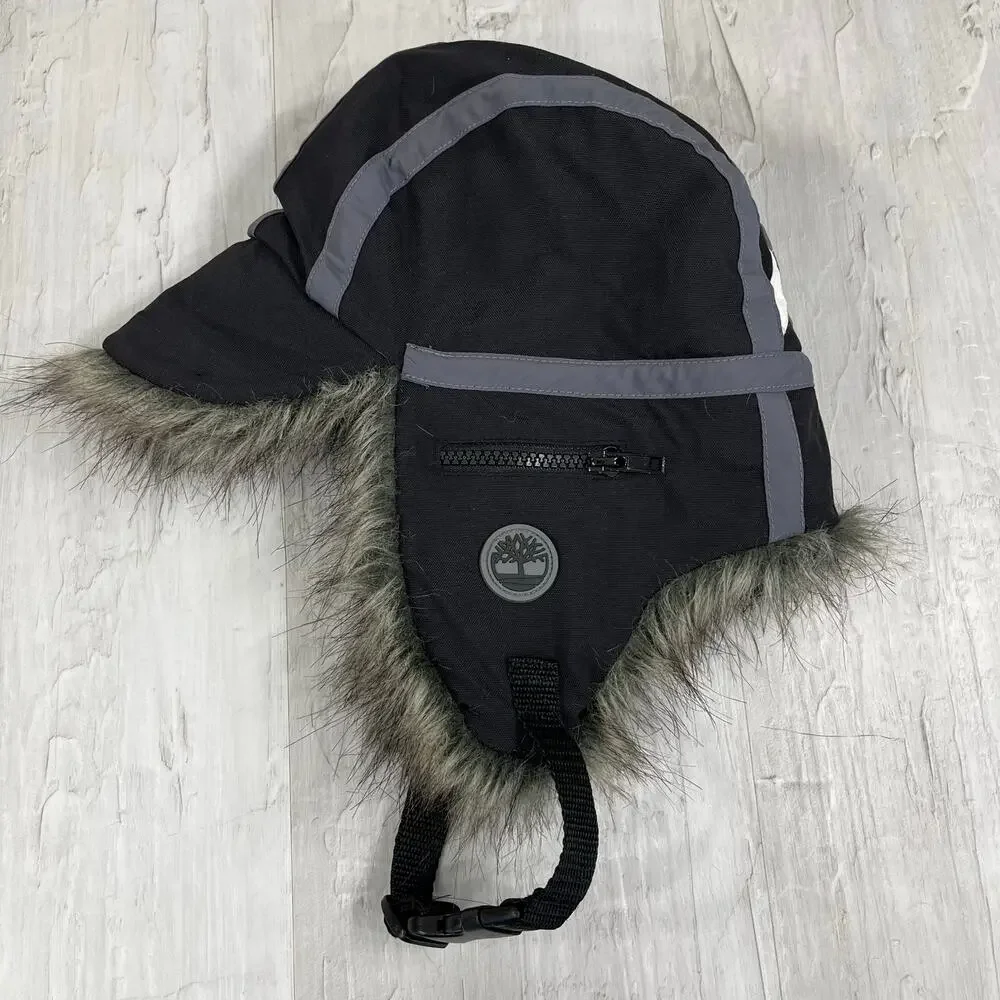 Timberland N.H. State Forest Lumber Division Faux Fur Kids Trapper Hat